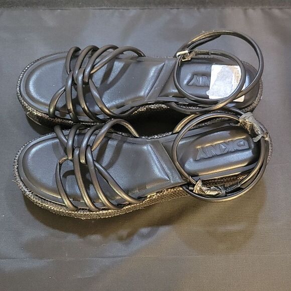 BRAND NEW DKNY CYRILLA ESPADRILLE WEDGE SANDAL - Picture 6 of 14